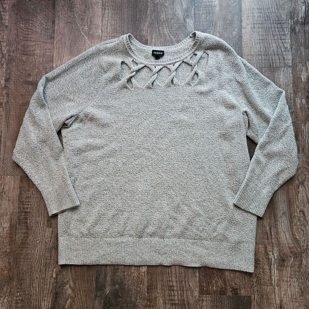 Torrid Braided Cutout Sweater